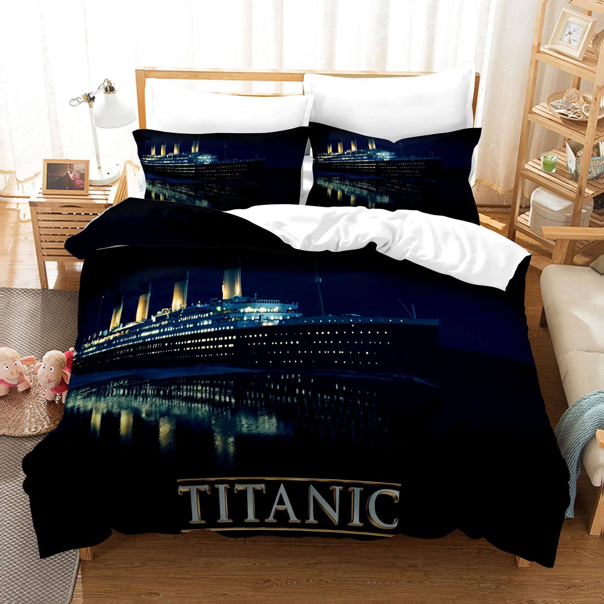 2024 NEW Titanic Jack And Rose Bedding Set Quilt Cover Without Filler