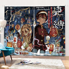 2025 NEW Toilet-bound Hanako-kun Curtains Blackout Window Drapes Room Decoration