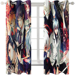 2025 NEW Tokyo Ghoul Curtains Cosplay Blackout Window Treatments Drapes for Room Decor