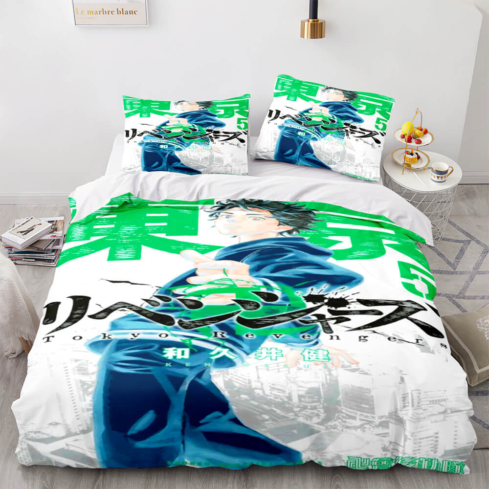 2024 NEW Tokyo Revengers Cosplay 3 Piece Bedding Set Quilt Cover