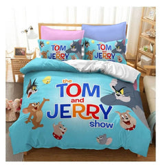 2024 NEW Tom and Jerry Cosplay Bedding Sets Quilt Covers Without Filler