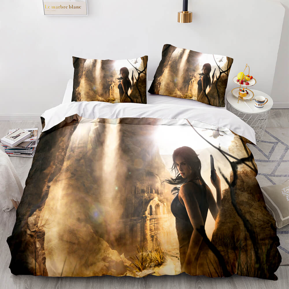 2024 NEW Tomb Raider Cosplay Bedding Sets Quilt Covers Without Filler
