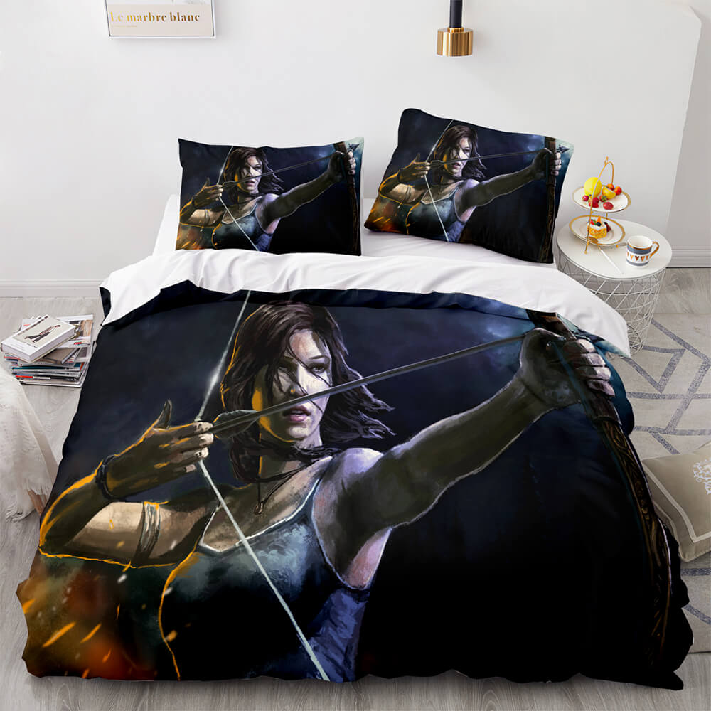 2024 NEW Tomb Raider Cosplay Bedding Sets Quilt Covers Without Filler