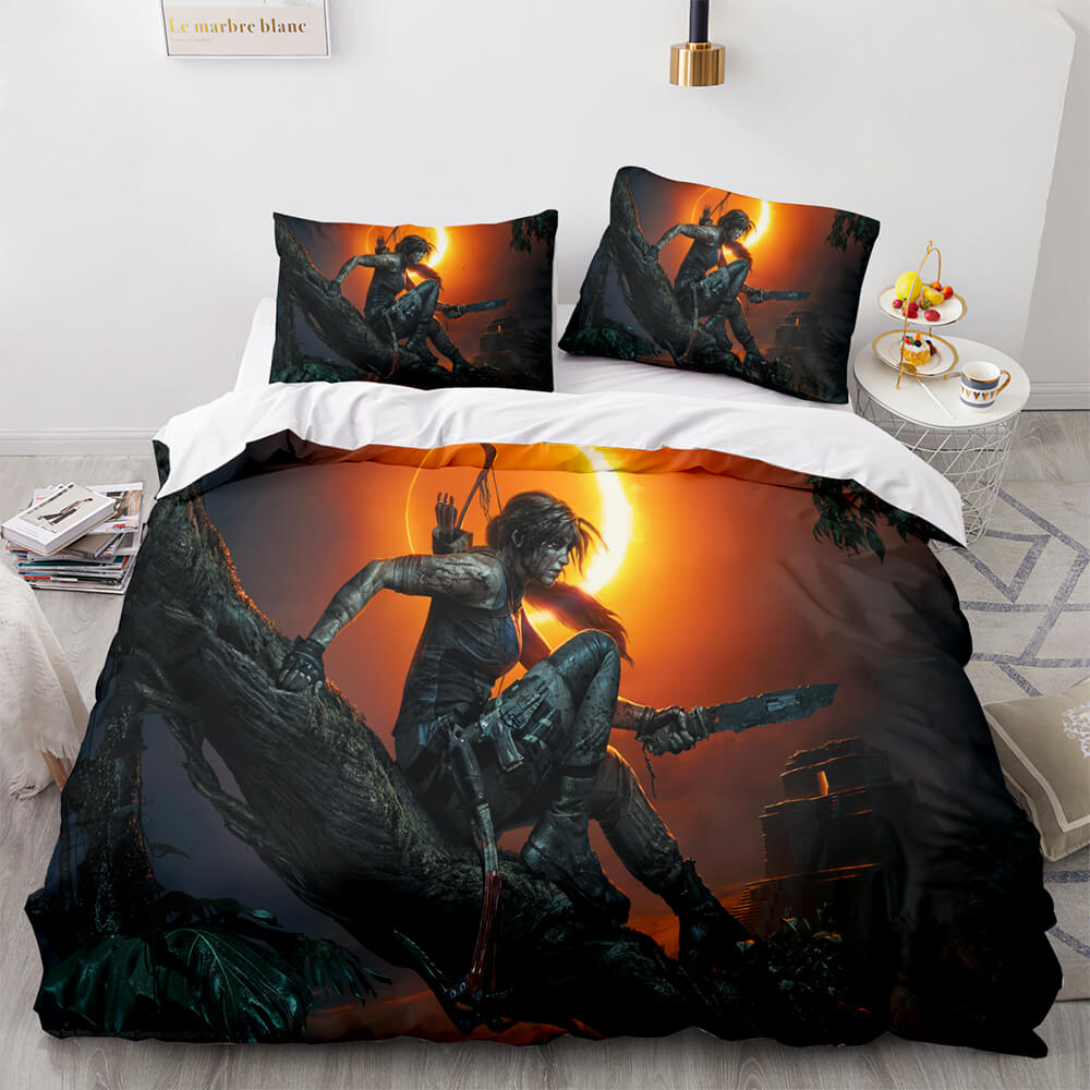 2024 NEW Tomb Raider Cosplay Bedding Sets Quilt Covers Without Filler