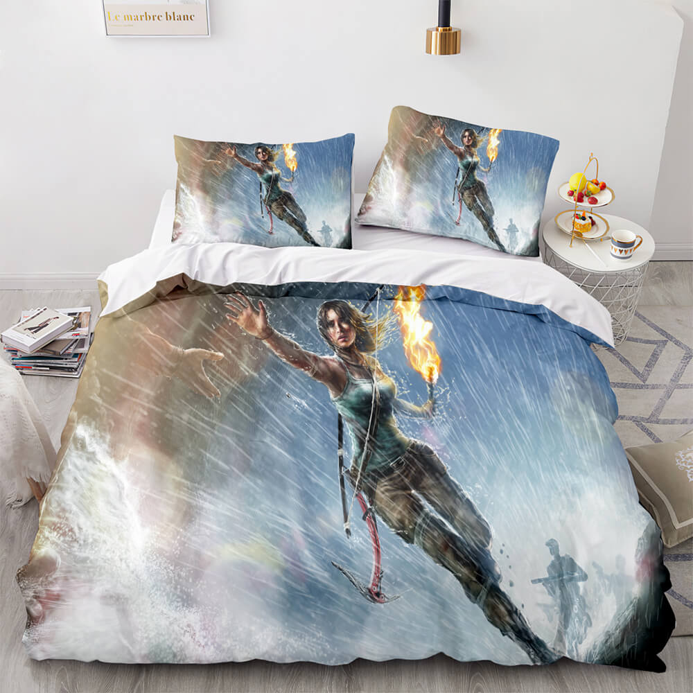 2024 NEW Tomb Raider Cosplay Bedding Sets Quilt Covers Without Filler