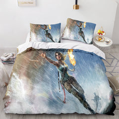 2024 NEW Tomb Raider Cosplay Bedding Sets Quilt Covers Without Filler