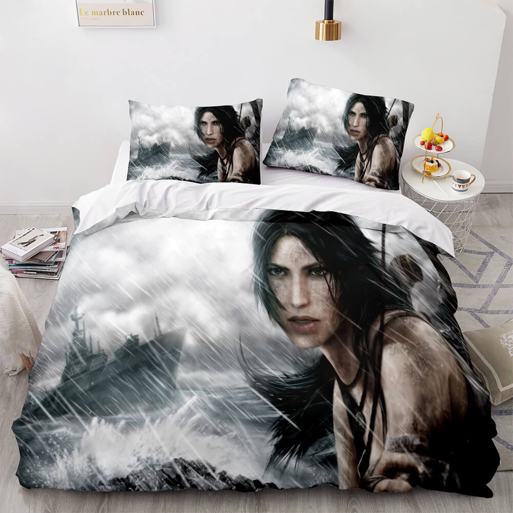 2024 NEW Tomb Raider Cosplay Bedding Sets Quilt Covers Without Filler