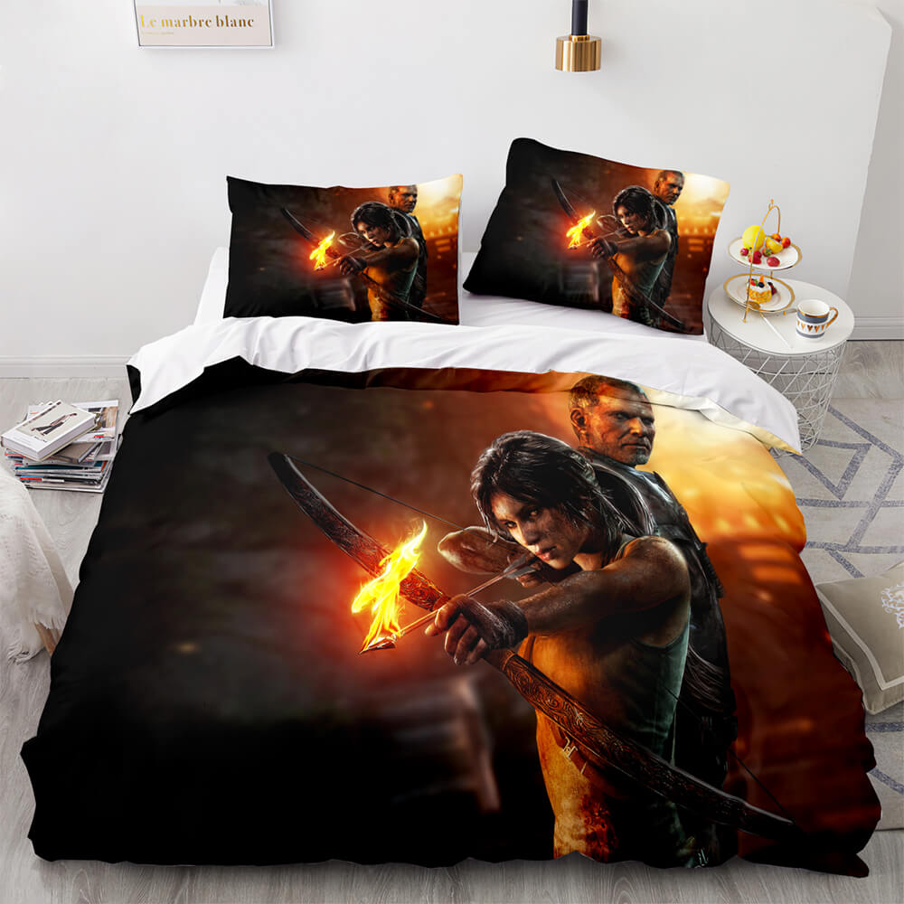2024 NEW Tomb Raider Cosplay Bedding Sets Quilt Covers Without Filler