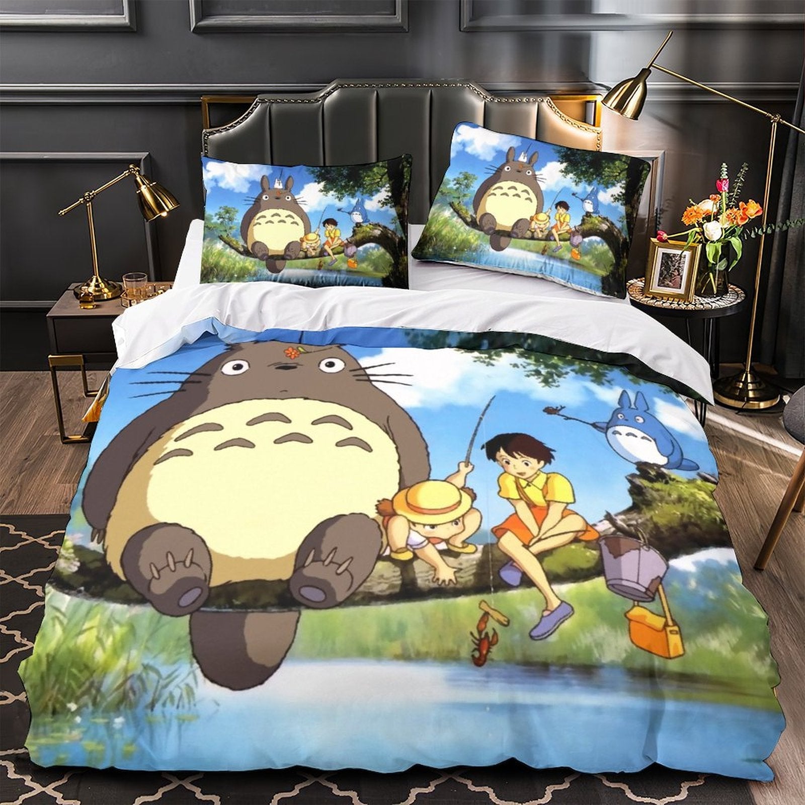2024 NEW Tonari no Totoro Bedding Set Quilt Duvet Cover Without Filler