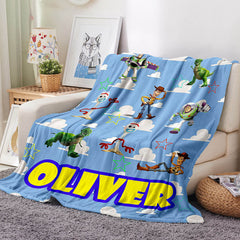 2025 NEW Toy Story Pattern Blanket Flannel Throw Room Decoration