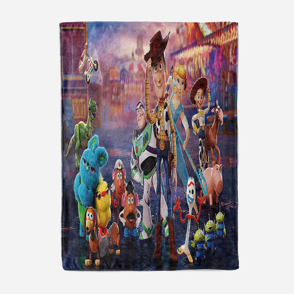 2025 NEW Toy Story Pattern Blanket Flannel Throw Room Decoration