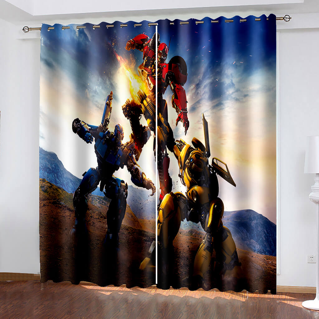 2024 NEW Transformers Curtains Blackout Window Drapes