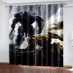2024 NEW Transformers Curtains Cosplay Blackout Window Treatments Drapes for Room Decor