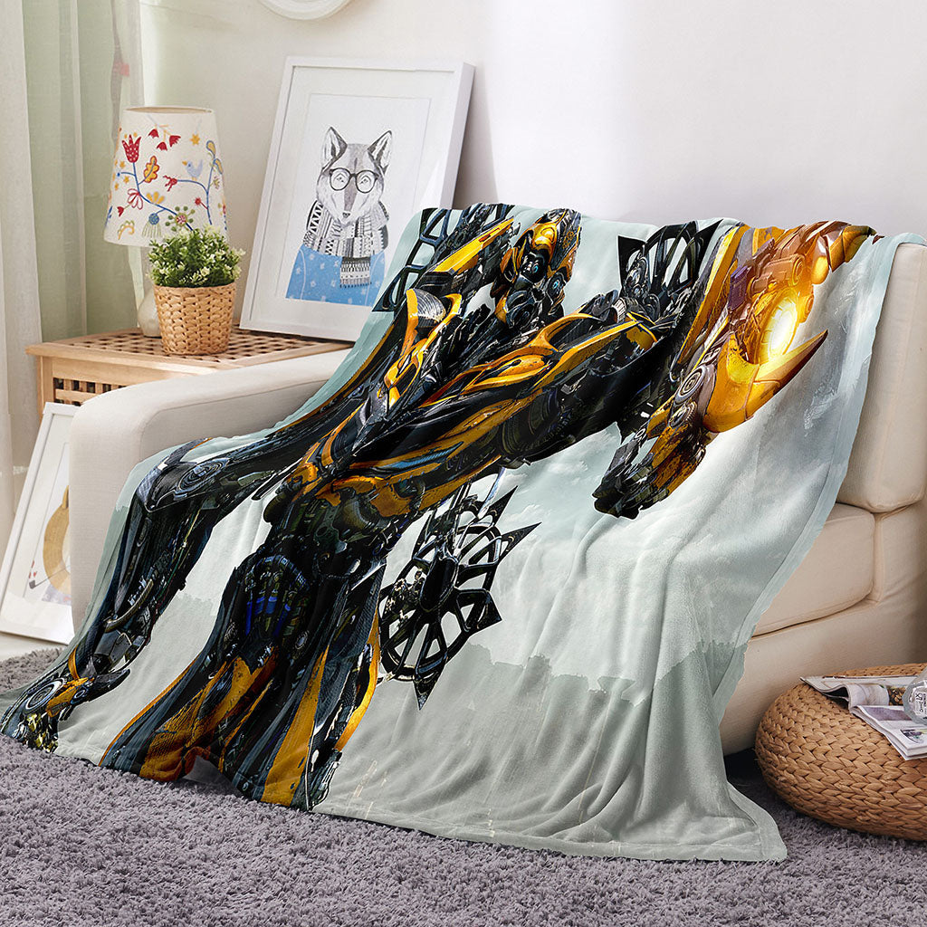 2024 NEW Transformers Pattern Blanket Flannel Throw Room Decoration