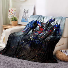 2024 NEW Transformers Pattern Blanket Flannel Throw Room Decoration
