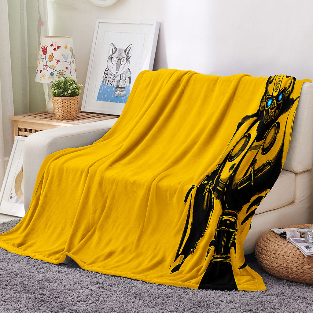 2025 NEW Transformers Pattern Blanket Flannel Throw Room Decoration