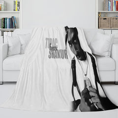 2024 NEW Tupac Amaru Shakur Flannel Blanket Fleece Throw Blanket Bedding Sets
