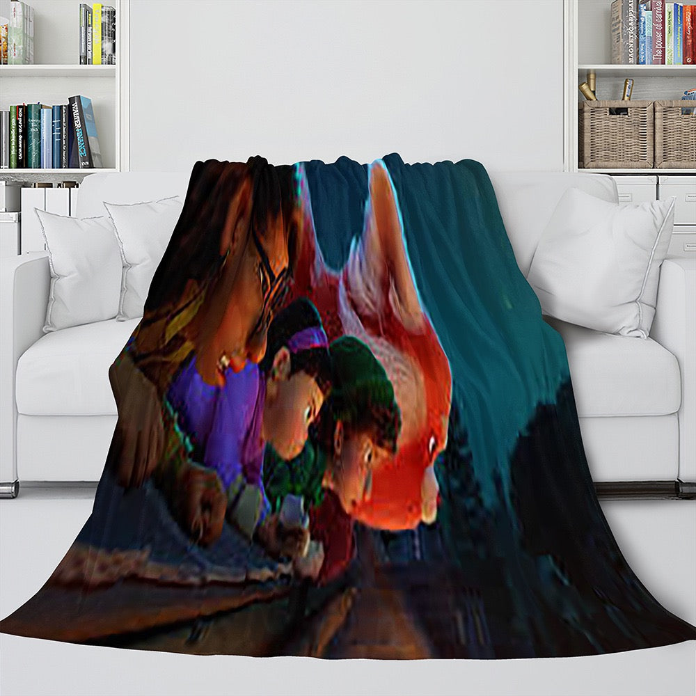 Turning Red 3D Printed Plush Blanket Flannel Fleece Throw Warm Gift for Kids Adults