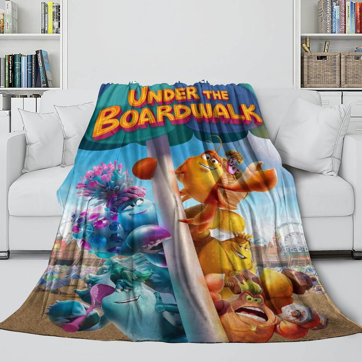 2025 NEW Under The Boardwalk Blanket Flannel Fleece Throw Room Decoration