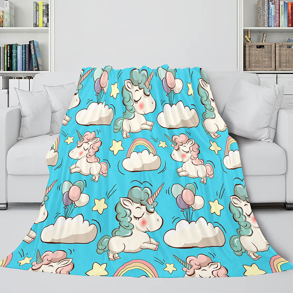2024 NEW Unicorn Blanket Flannel Fleece Throw Blanket Girls Birthday Gift