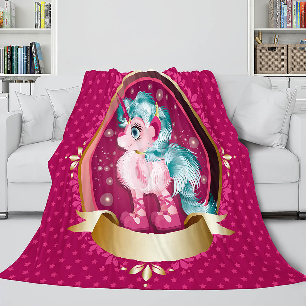 2024 NEW Unicorn Blanket Flannel Fleece Throw Cosplay Blanket Christmas Gift