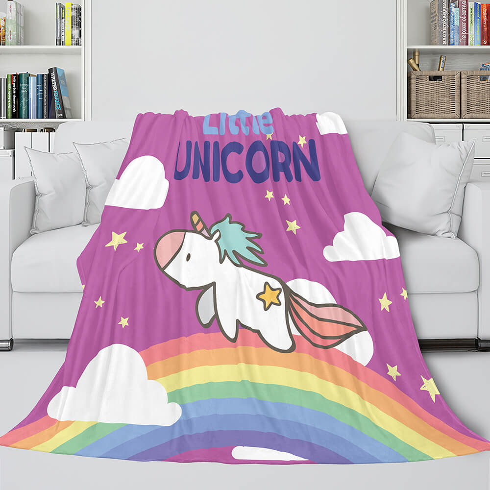2024 NEW Unicorn Blanket Flannel Fleece Throw Cosplay Blanket Christmas Gift