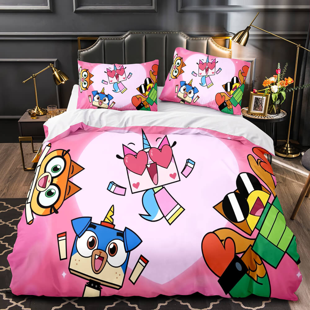 2024 NEW Unikitty Bedding Set Quilt Duvet Cover Bedding Sets Kids Birthday Gift