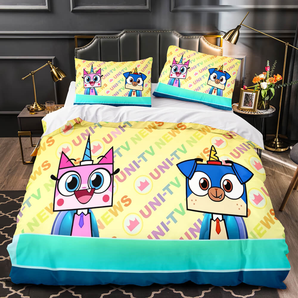 2025 NEW Unikitty Bedding Set Quilt Duvet Cover Bedding Sets for Kids Gift