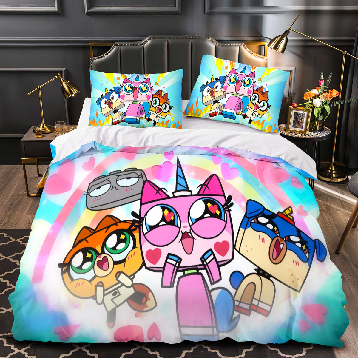 2025 NEW Unikitty Bedding Set Quilt Duvet Cover Bedding Sets for Kids Gift