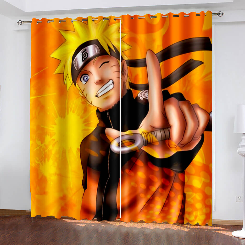2024 NEW Uzumaki Naruto Curtains Blackout Window Drapes