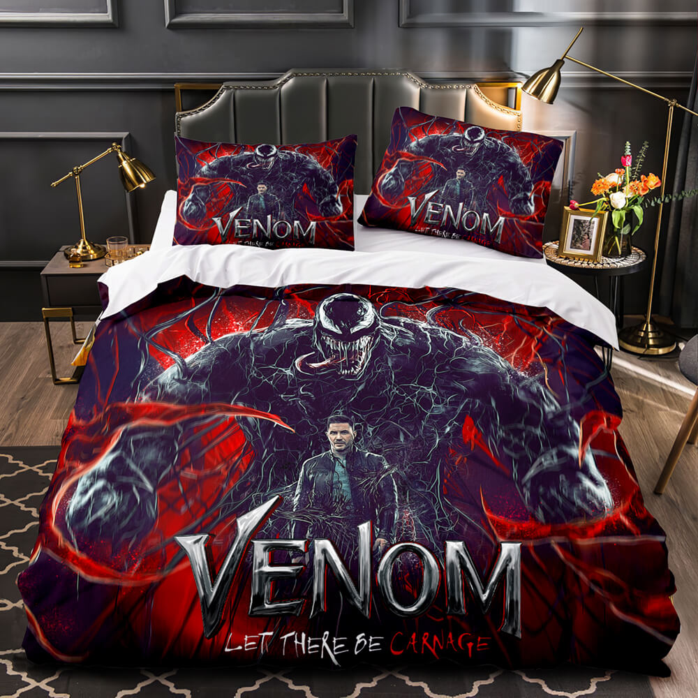 2024 NEW Venom Let There Be Carnage Bedding Set Duvet Covers Bed Sets