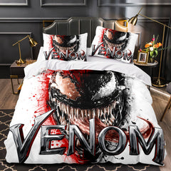 2024 NEW Venom Let There Be Carnage Cosplay Bedding Set Duvet Covers Bed Sets