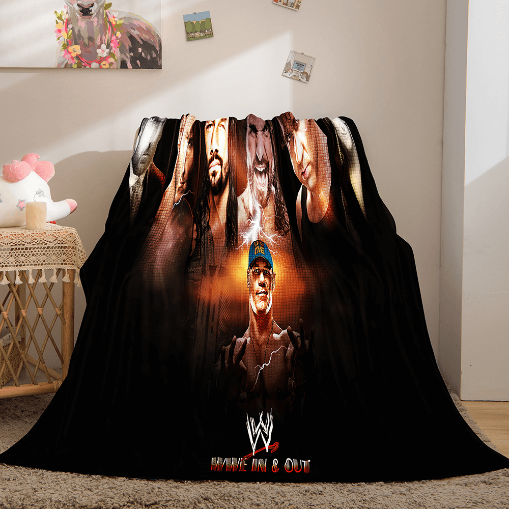 2024 NEW WWE World Wrestling Entertainment Cosplay Flannel Fleece Throw Blanket