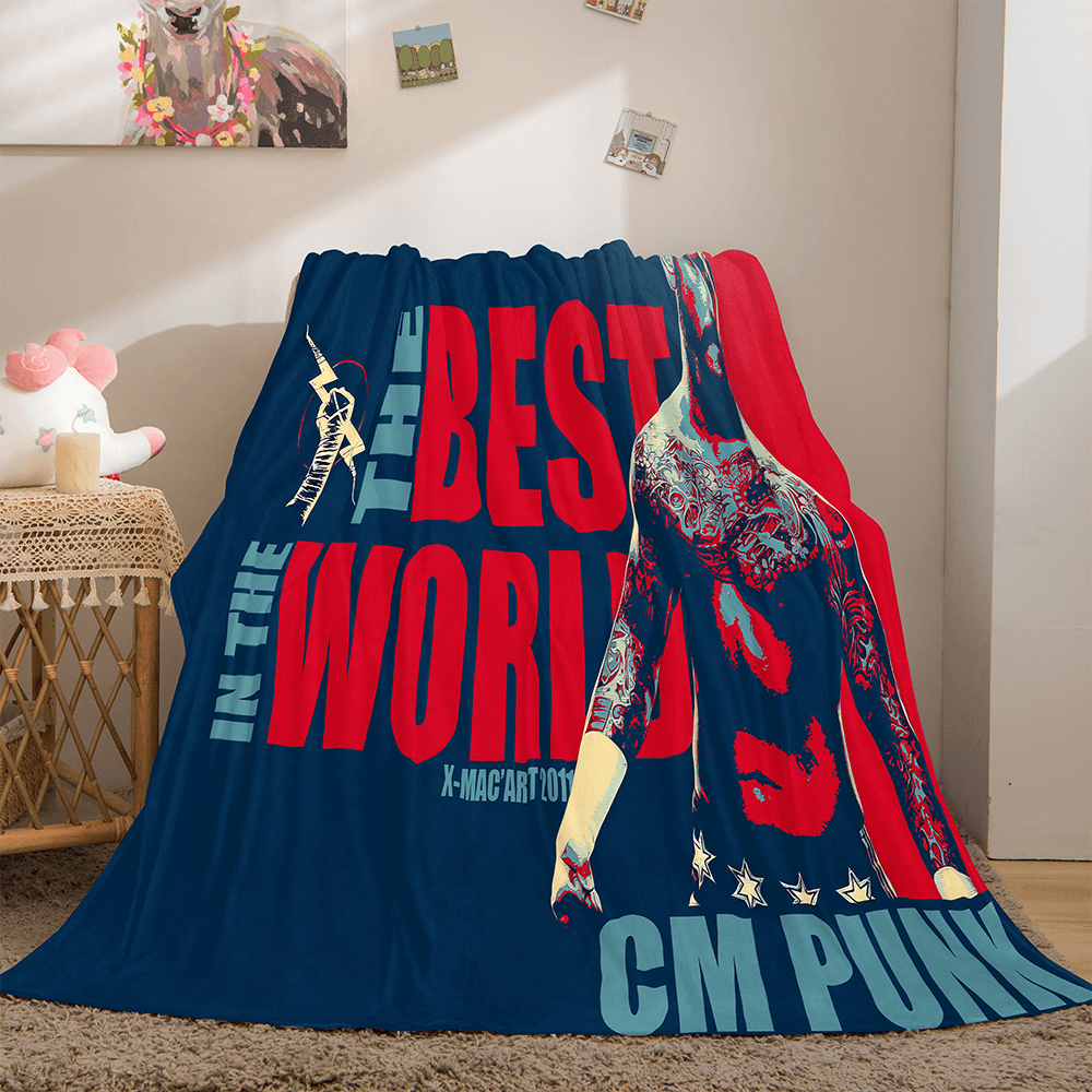 2024 NEW WWE World Wrestling Entertainment Cosplay Flannel Fleece Throw Blanket