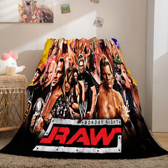 2024 NEW WWE World Wrestling Entertainment Cosplay Flannel Fleece Throw Blanket