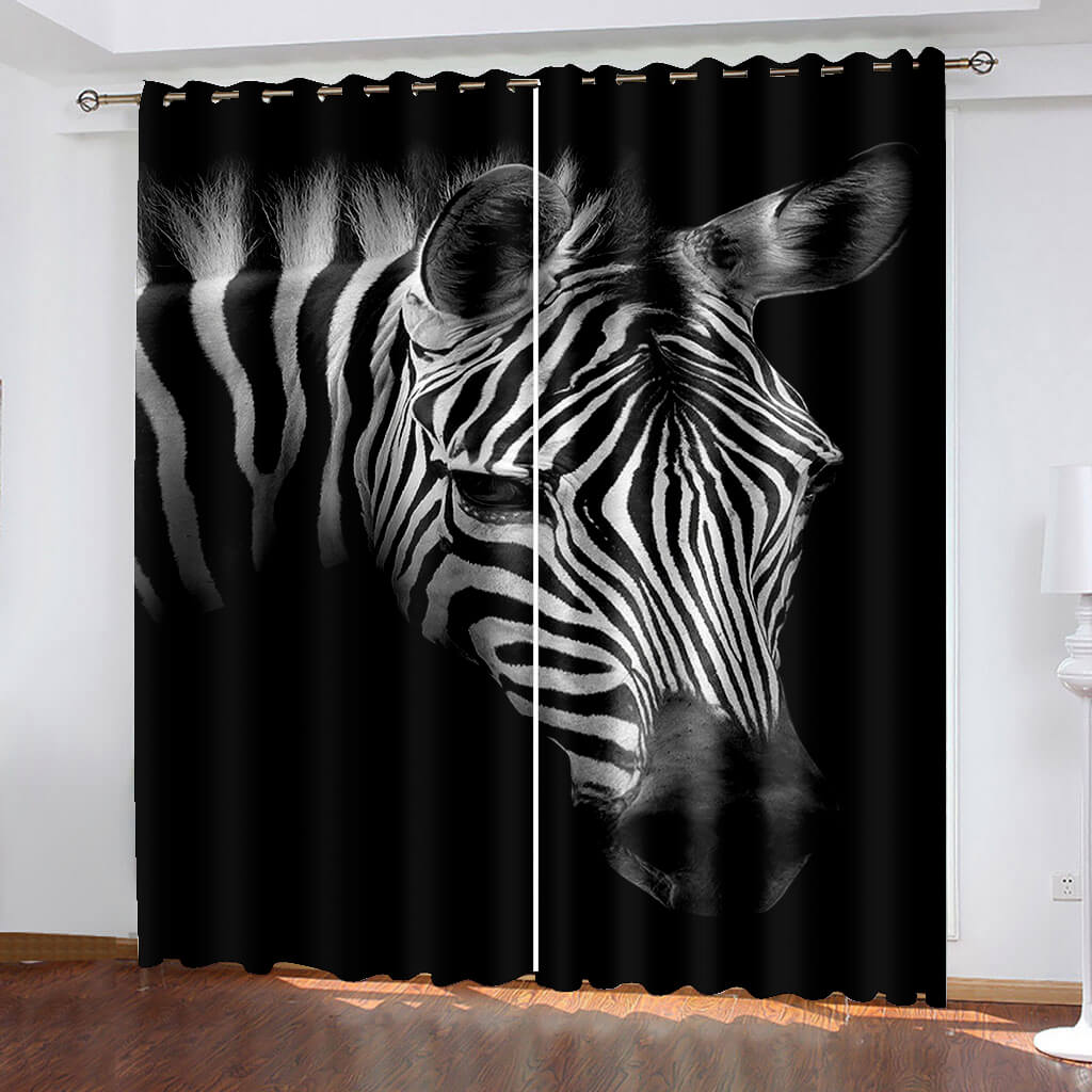 2024 NEW Zebra Curtains Blackout Window Drapes