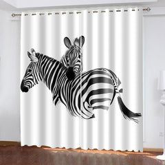 2024 NEW Zebra Curtains Blackout Window Drapes