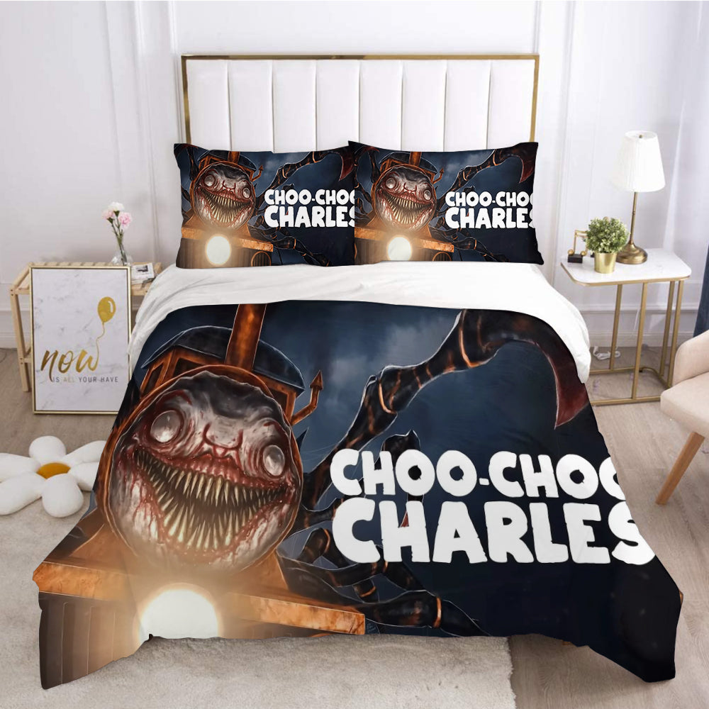 Choo Choo Charles Duvet Cover Quilt Cover Pillowcase Bedding Set