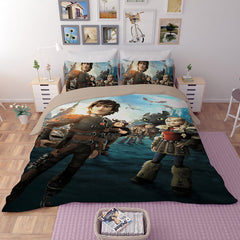 How to Train Your Dragon Hiccup #28 Duvet Cover Quilt Cover Pillowcase Bedding Set Bed Linen