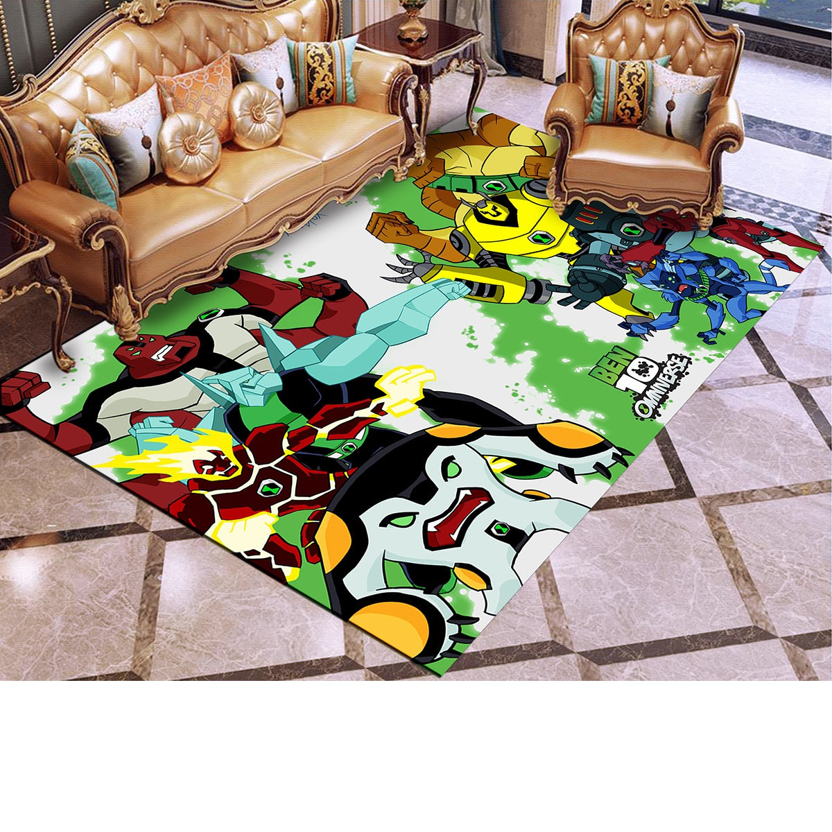 Ben 10 #1 Graphic Carpet Living Room Bedroom Sofa Rug Door Mat Kitchen Bathroom Mats for Kids