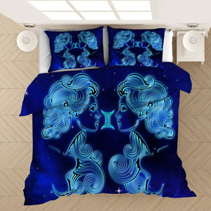 Twelve Constellations Gemini #12 Duvet Cover Quilt Cover Pillowcase Bedding Set Bed Linen Home Bedroom Decor