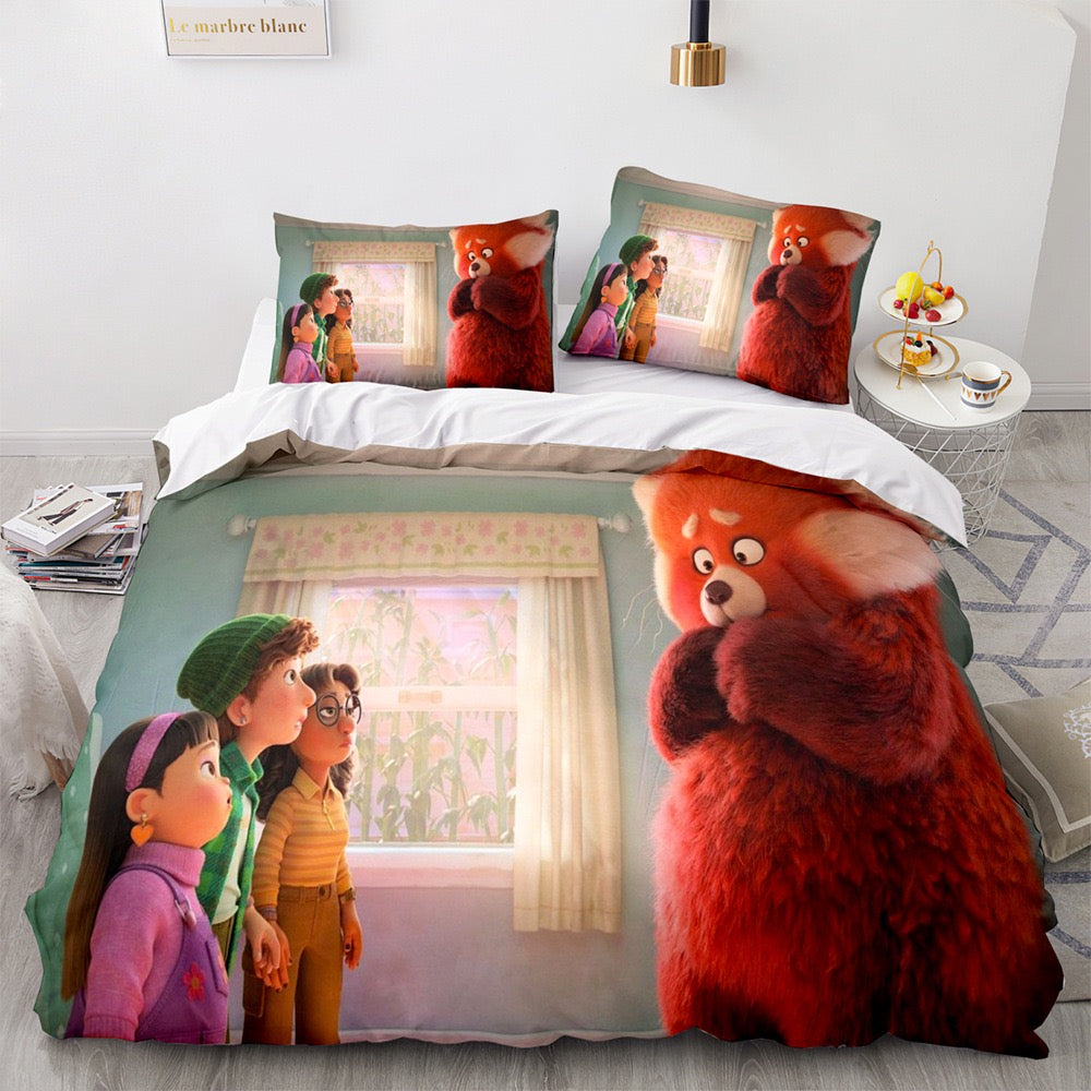 Turning Red #4 Duvet Cover Quilt Cover Pillowcase Bedding Set Bed Linen Home Decor