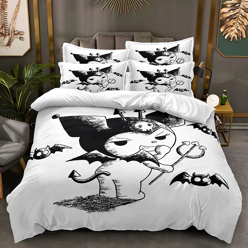 Kuromi #1 Duvet Cover Quilt Cover Pillowcase Bedding Set Bed Linen Home Decor