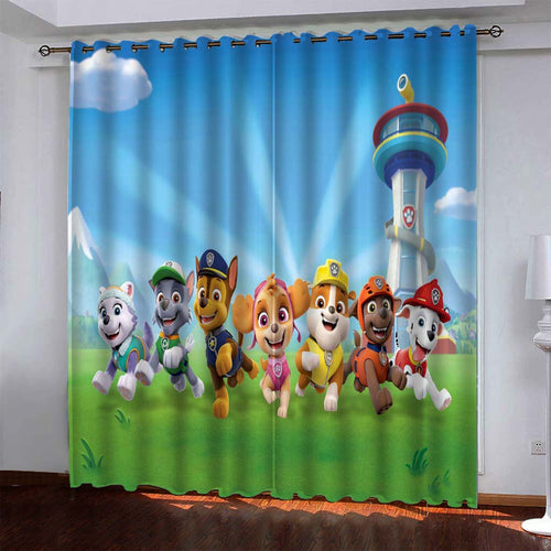 PAW Patrol Marshall #6 Blackout Curtain for Window Treatment Set for Living Room Bedroom
